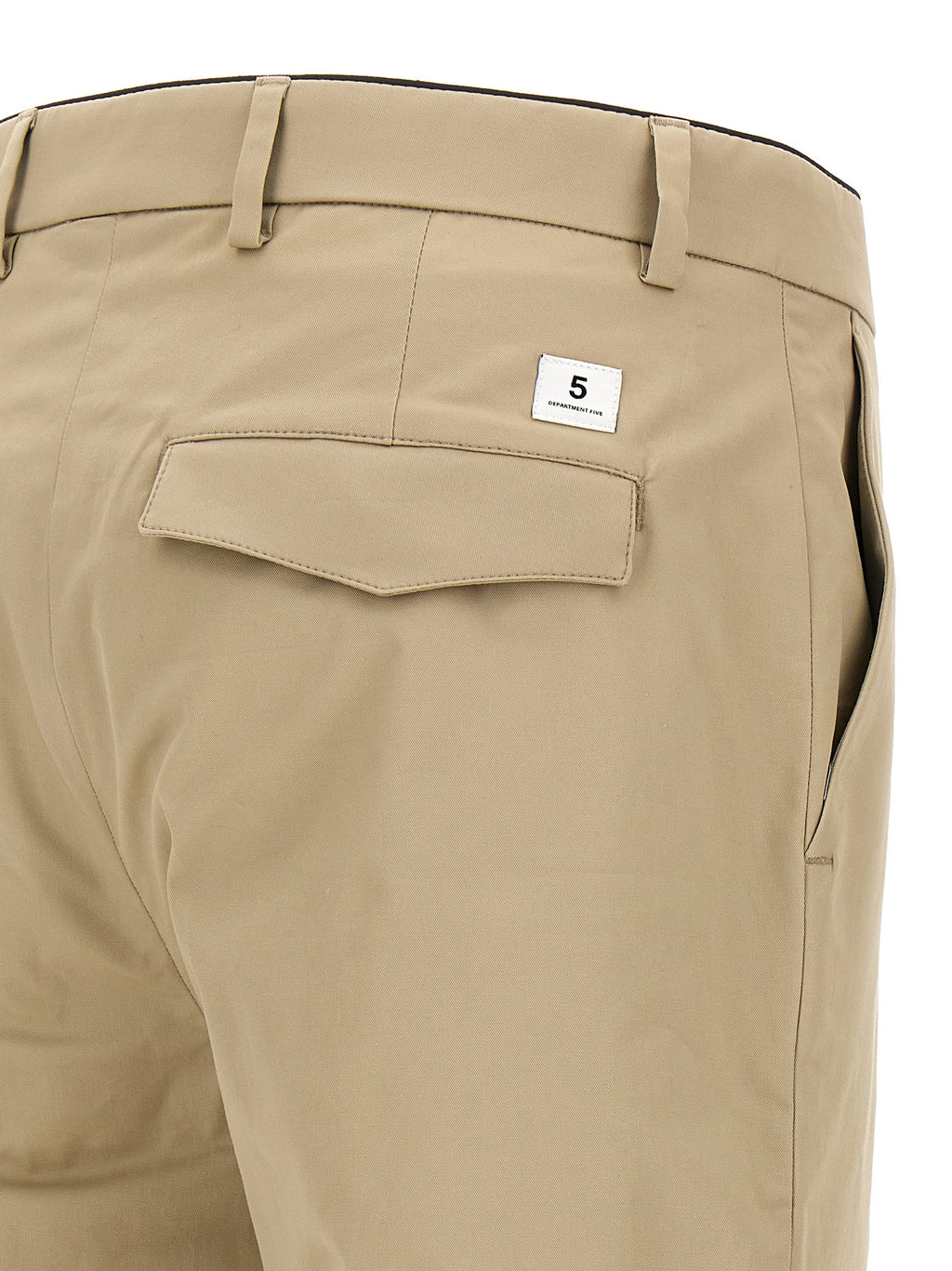 Department 5 Beige Cotton Cropped Pants