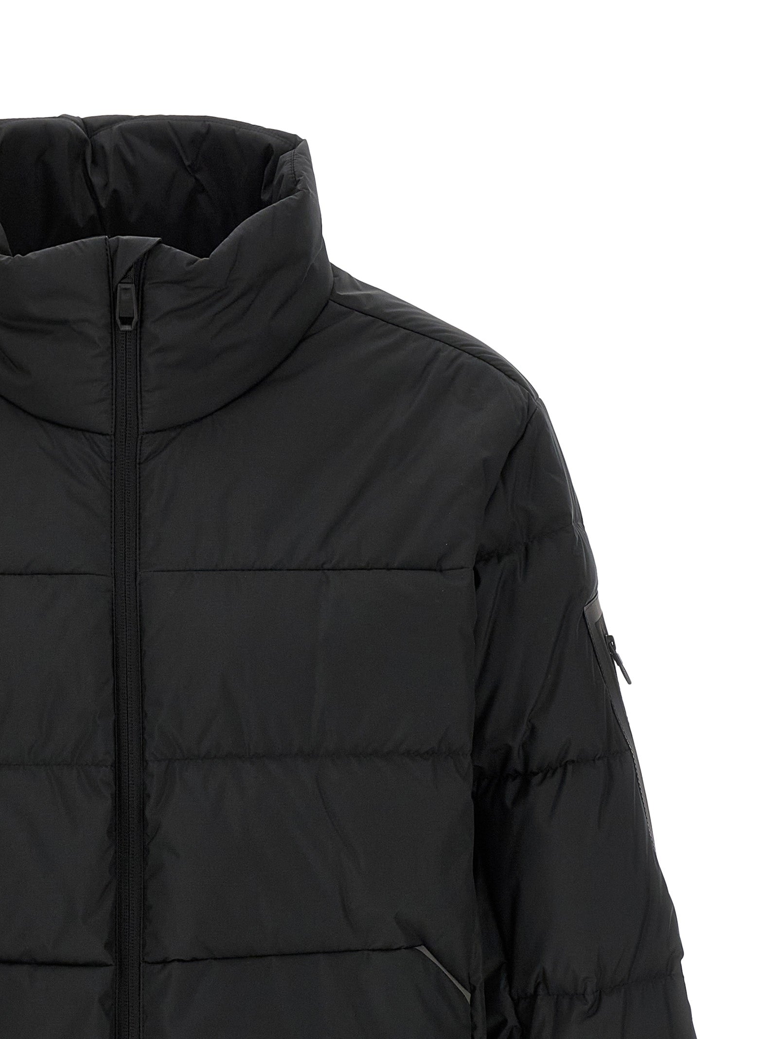 Hugo Boss Black Polyester Full-Length Jacket