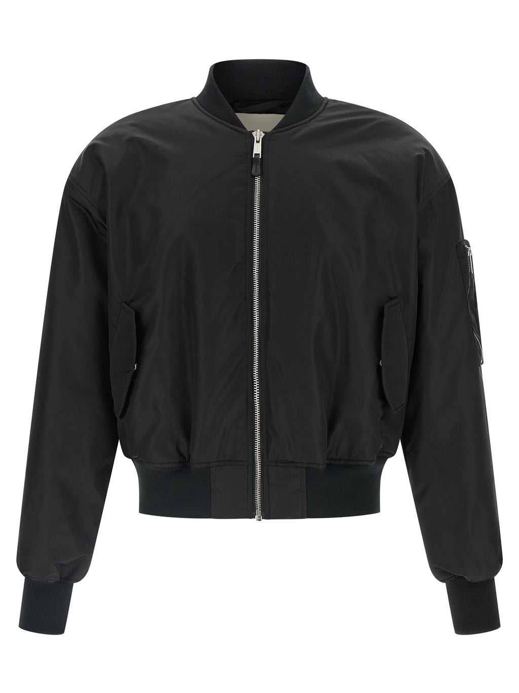 Entire Studios Black Nylon Bomber