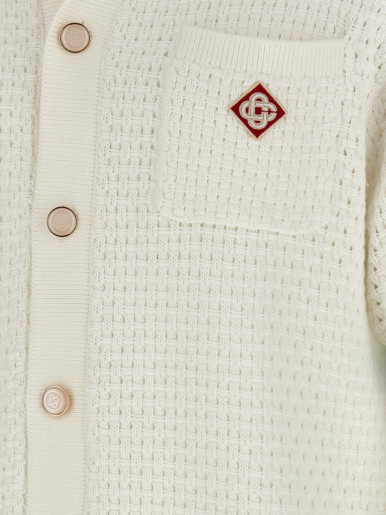 Casablanca White Cotton Blouse