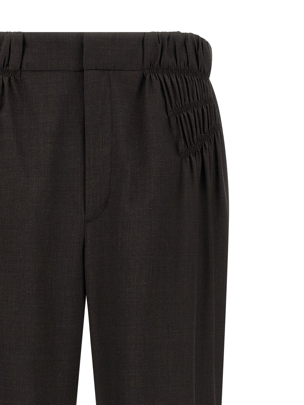 Kiko Kostadinov Brown Virgin Wool Casual Pants