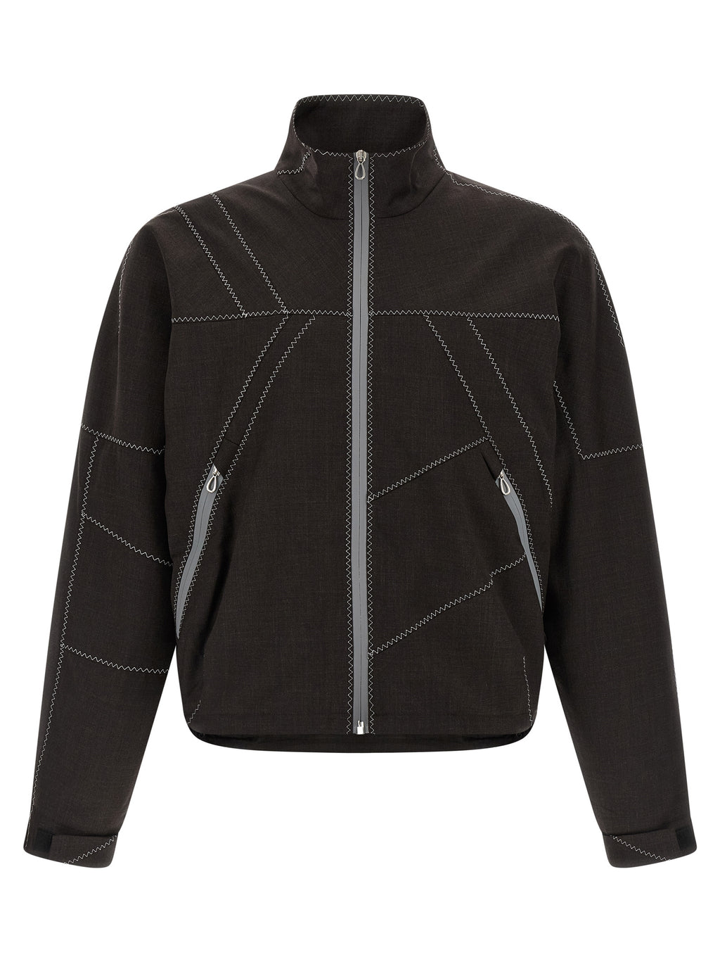 Kiko Kostadinov Brown Virgin Wool Full-Length Jacket