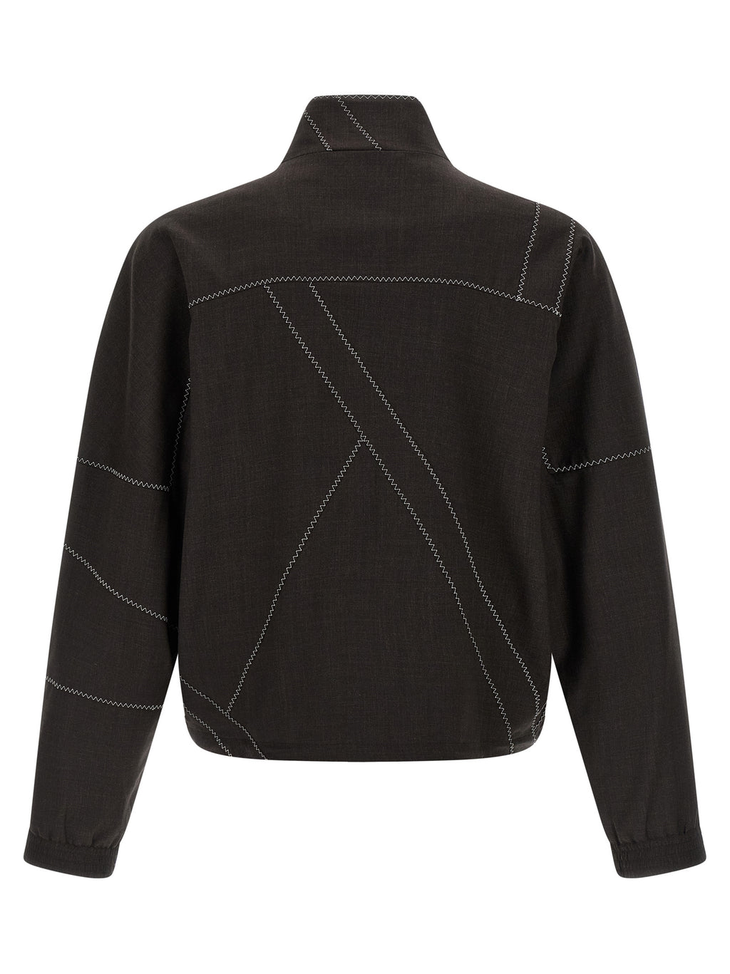 Kiko Kostadinov Brown Virgin Wool Full-Length Jacket
