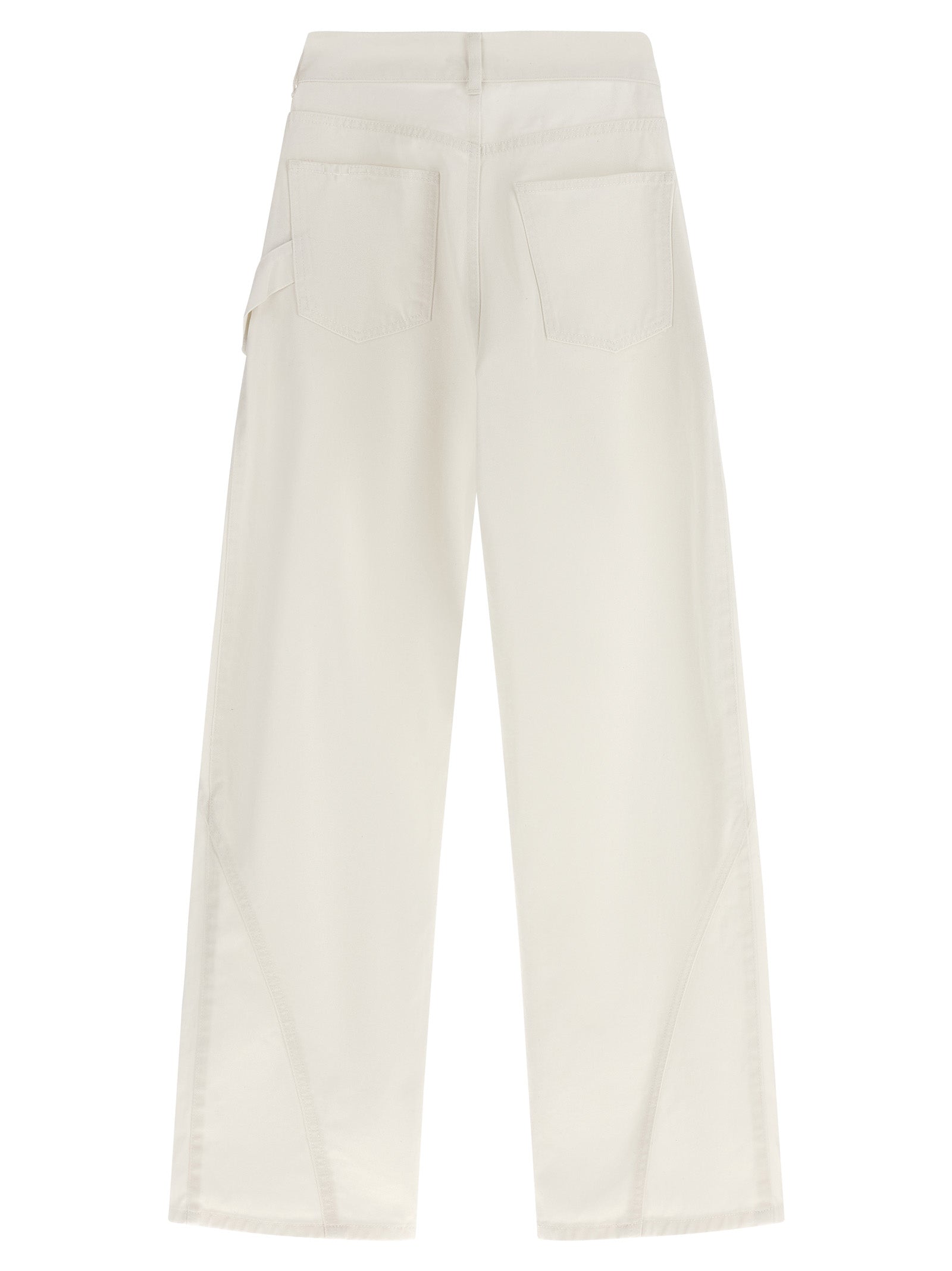 J.W.Anderson White Cotton Jeans Denim