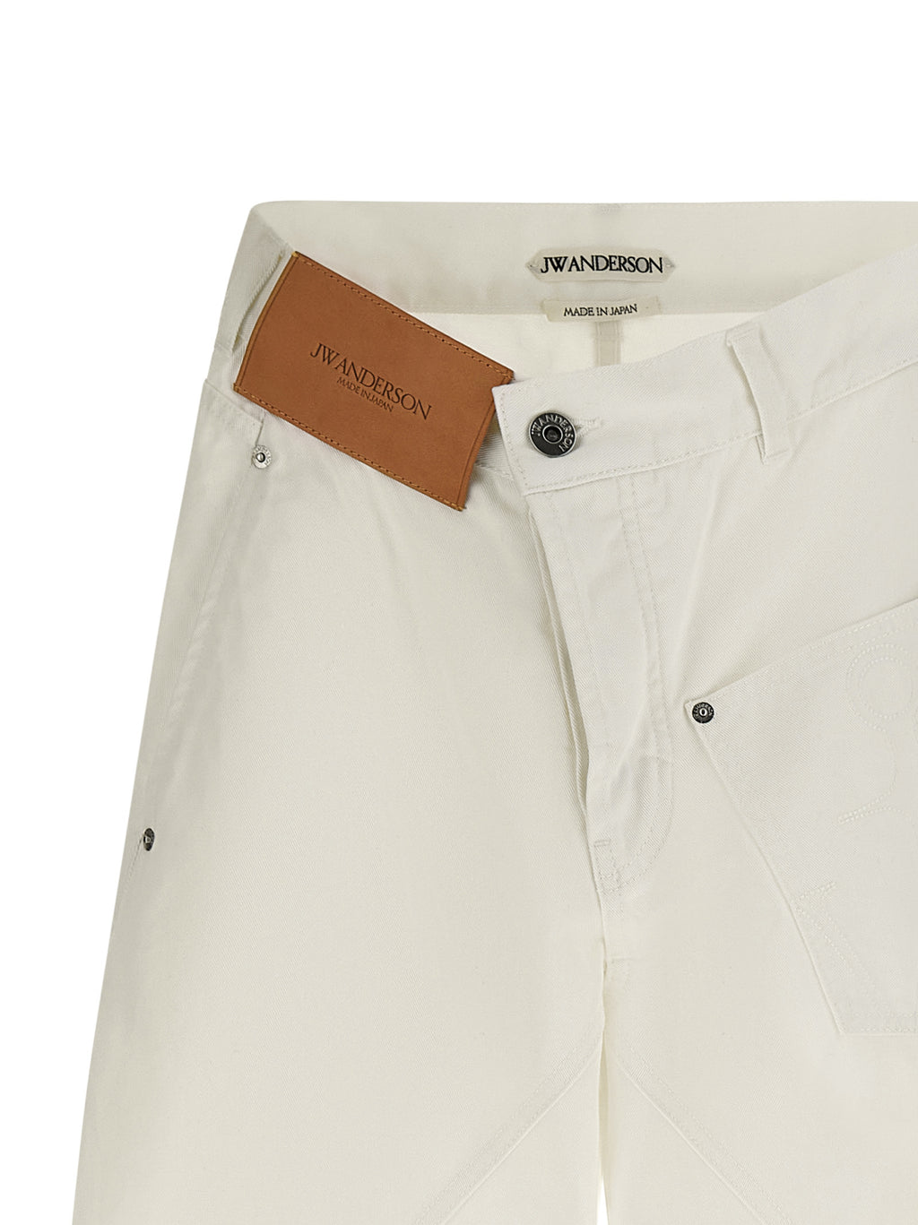 J.W.Anderson White Cotton Jeans Denim