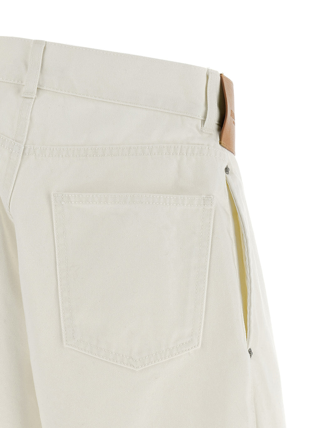 J.W.Anderson White Cotton Jeans Denim