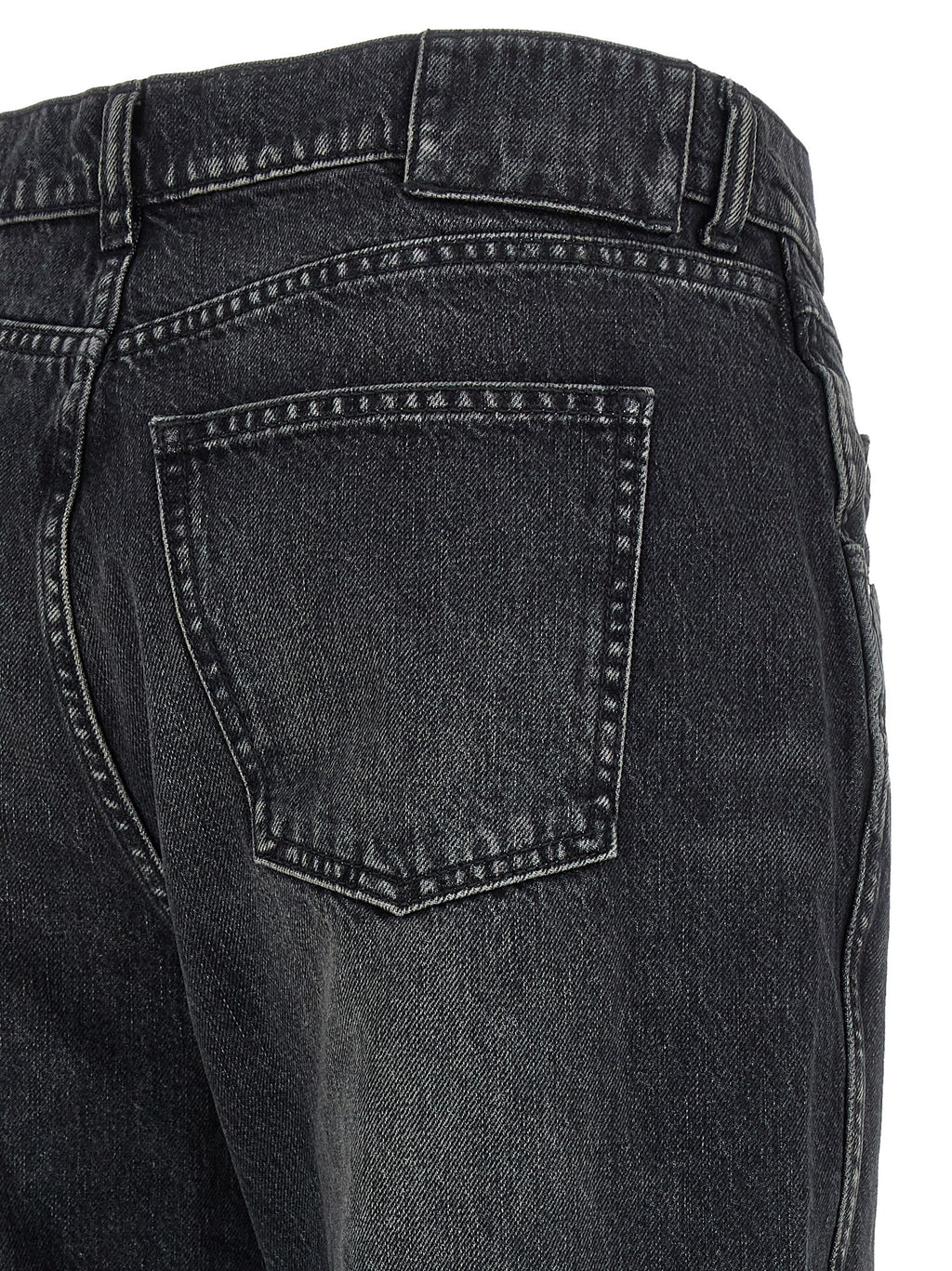 Armarium Black Cotton Straight-Leg Jeans
