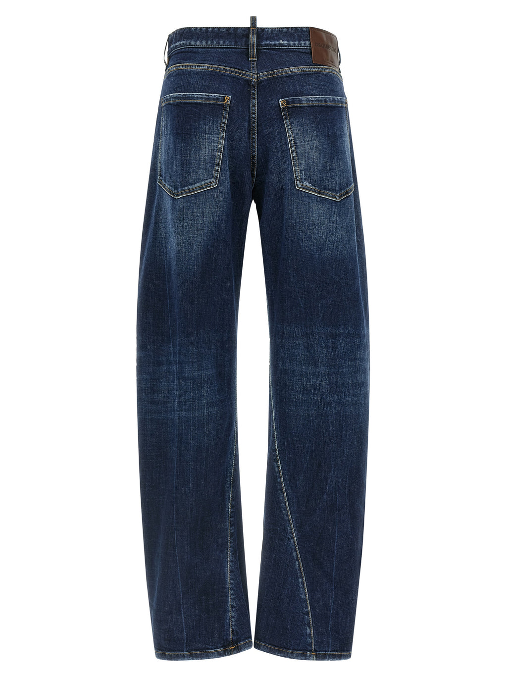 Dsquared² Blue Cotton Relaxed Fit Jeans