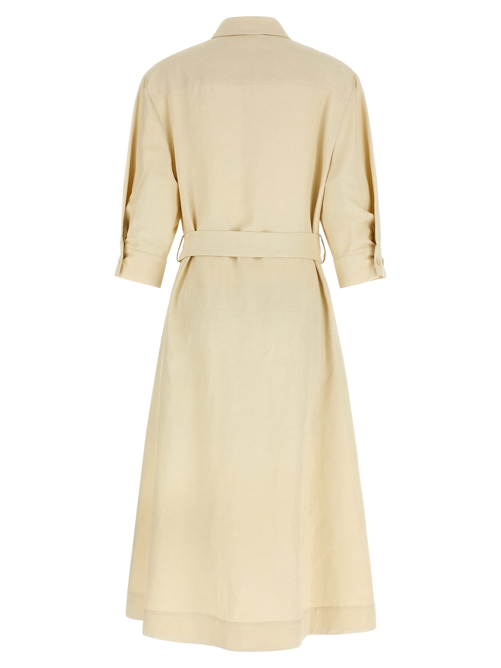 P.A.R.O.S.H. Beige Viscose Long Dress