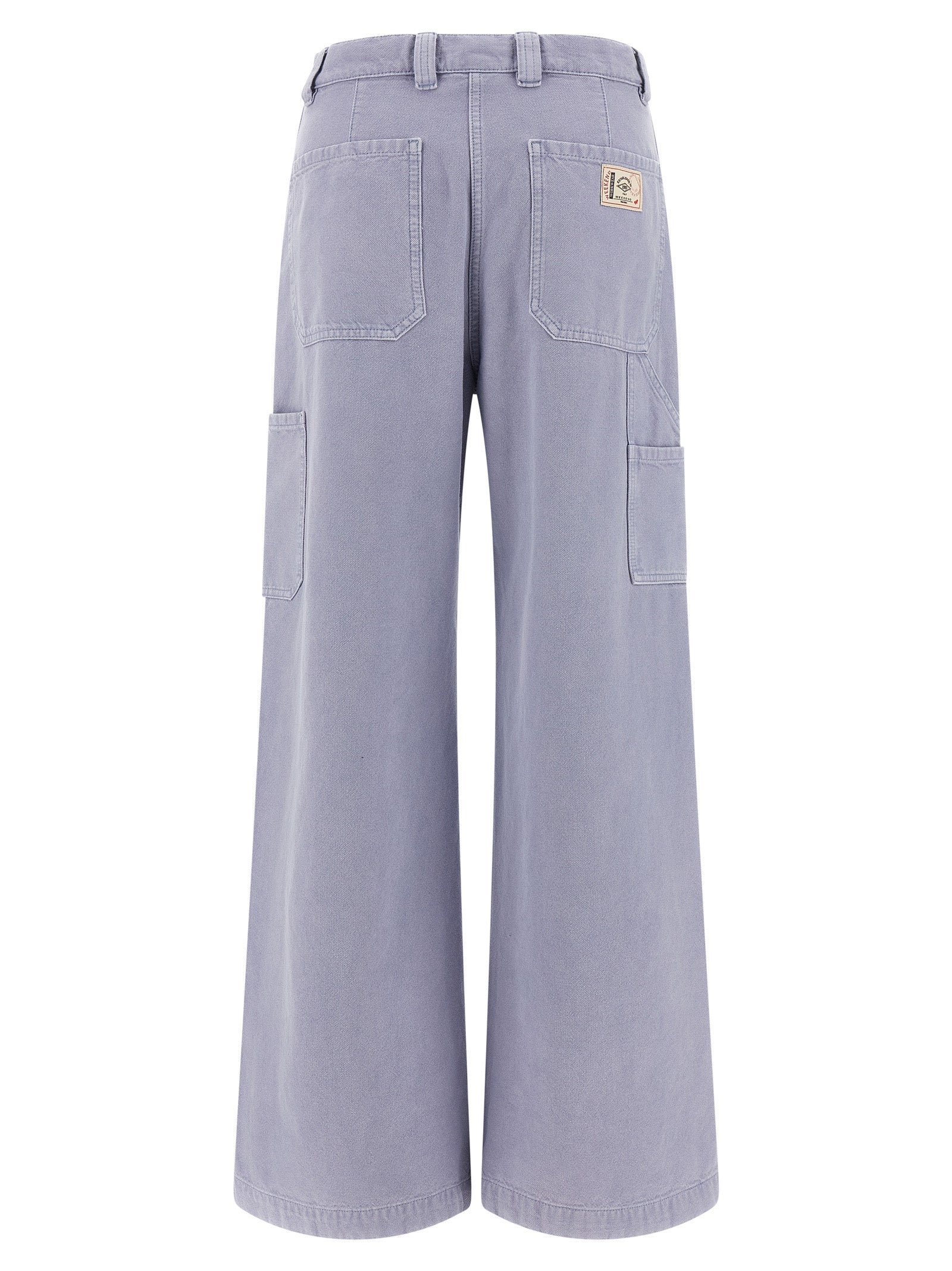 Max Mara Purple Cotton Casual Pants
