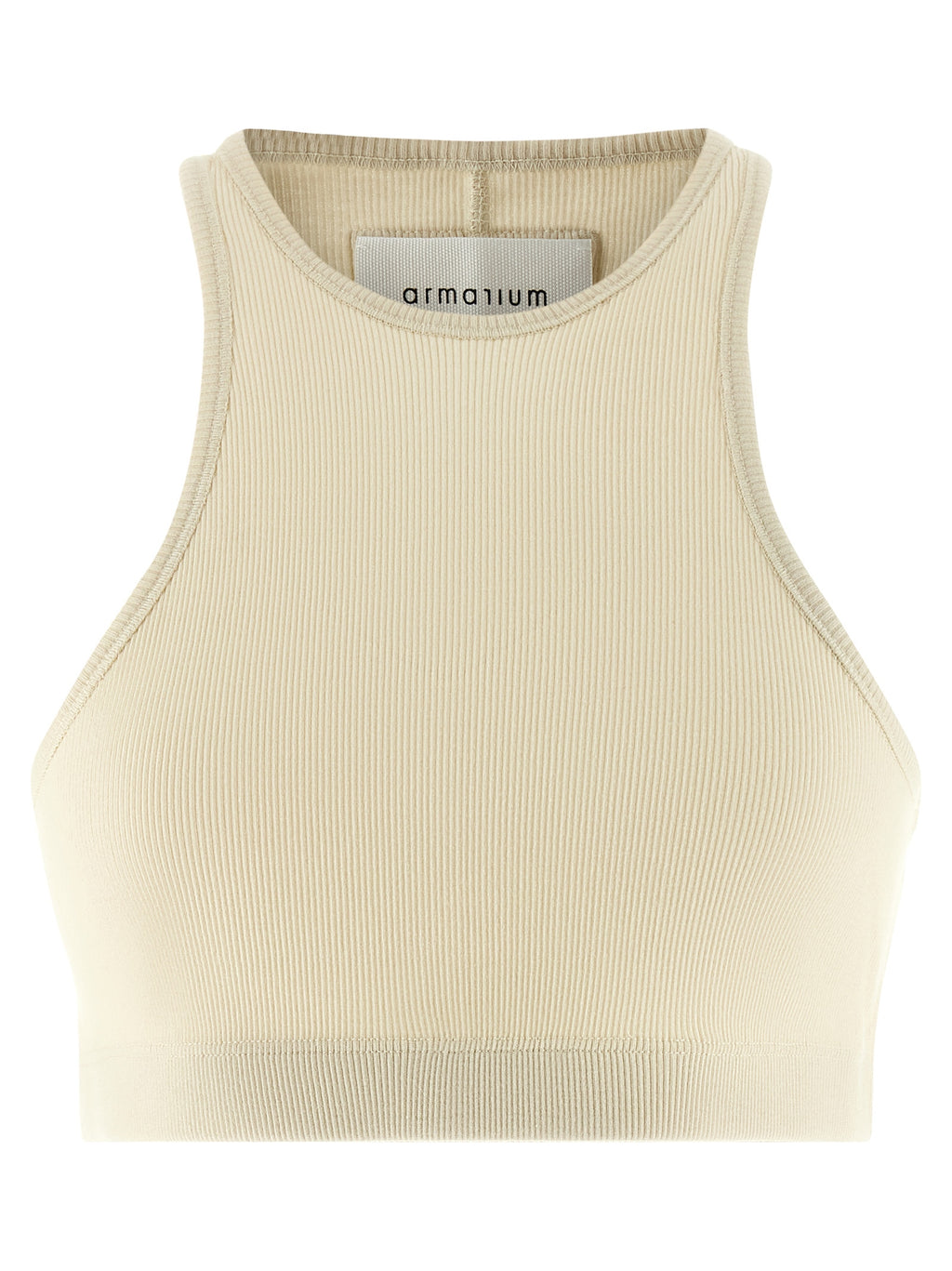Armarium White Cotton Sleeveles T-Shirt