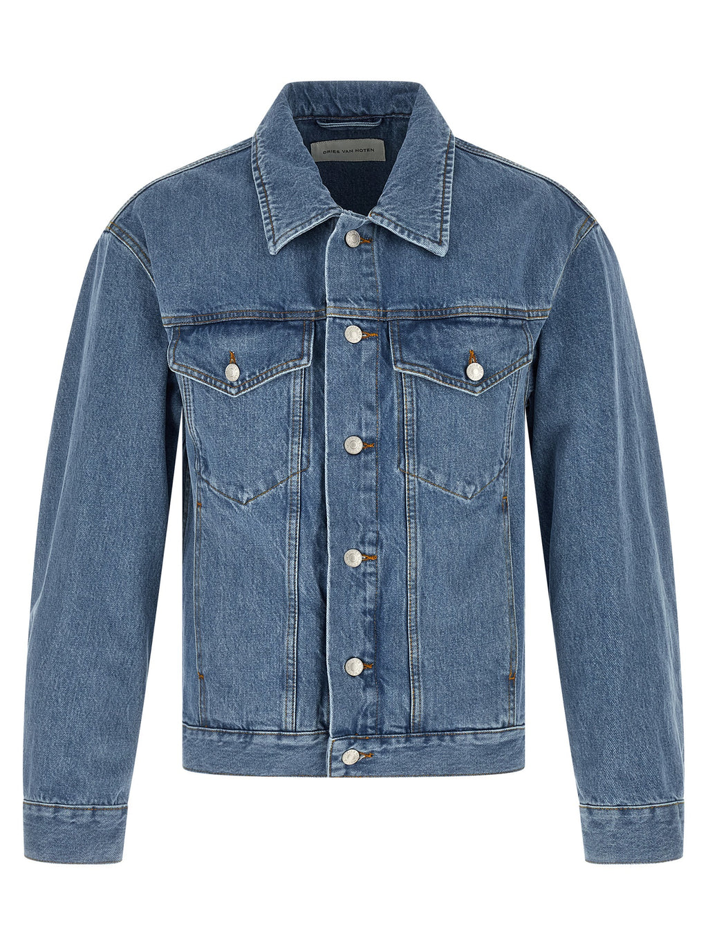 Dries Van Noten Blue Cotton Denim Jacket
