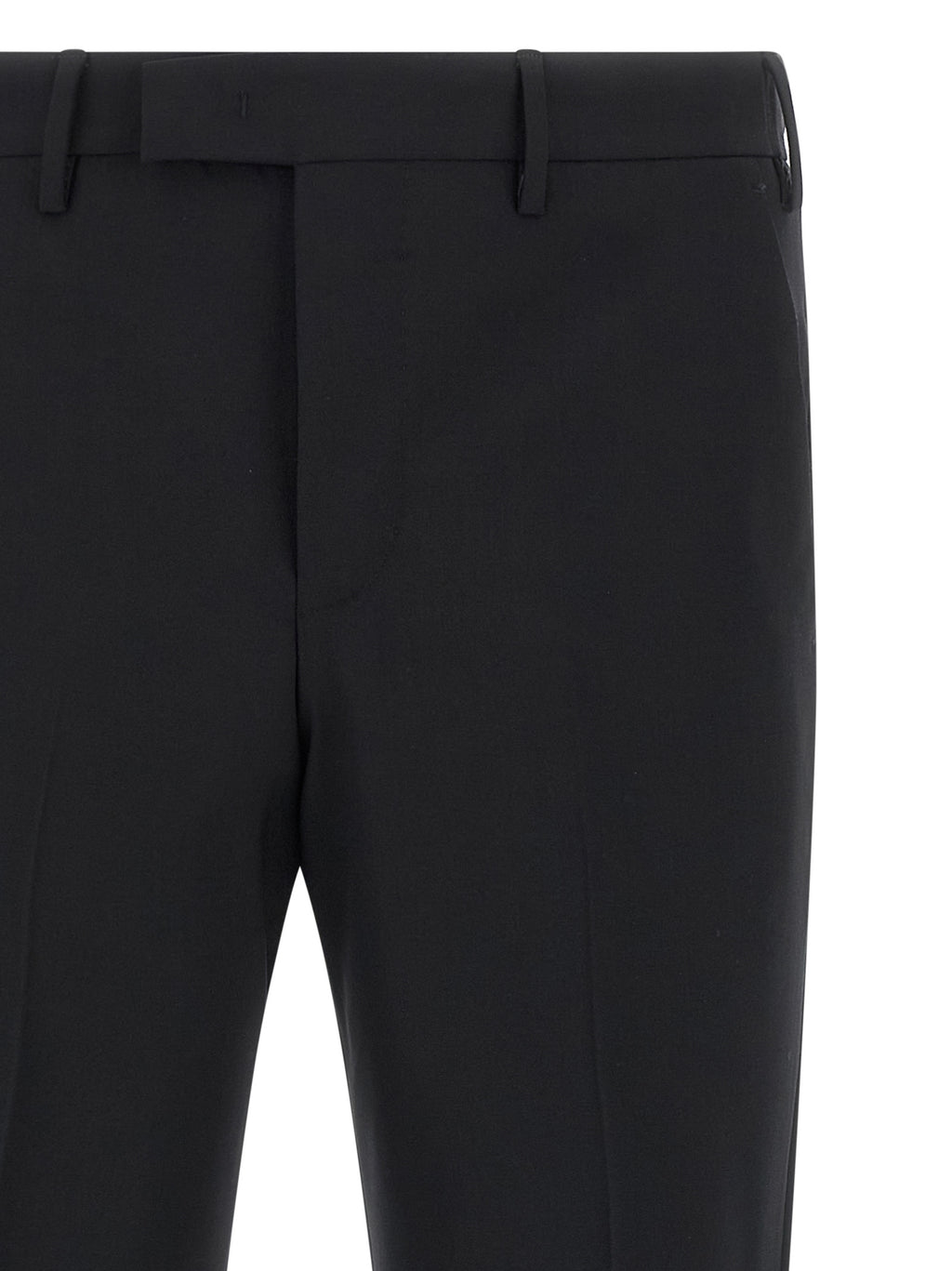 PT Torino Black Virgin Wool Dress Pants