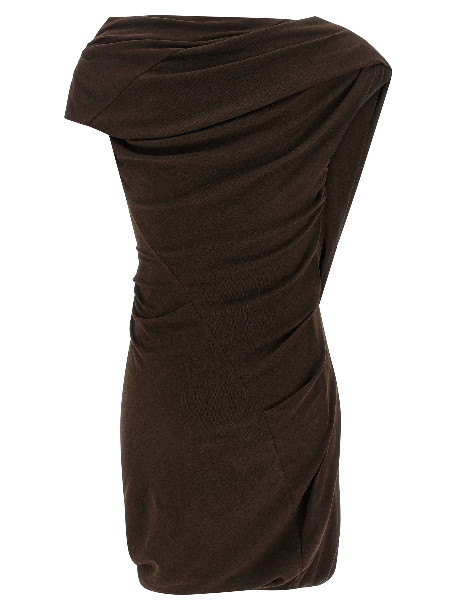 Entire Studios Brown Cotton Short Dress