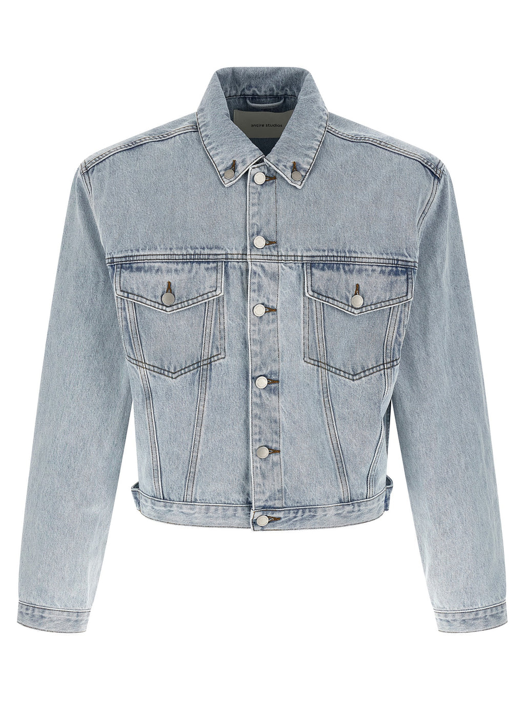 Entire Studios Blue Cotton Denim Jacket