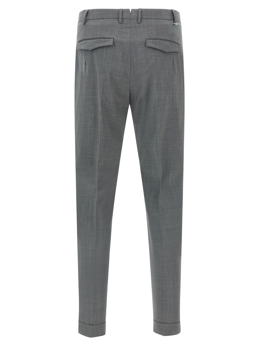 PT Torino Gray Virgin Wool Dress Pants