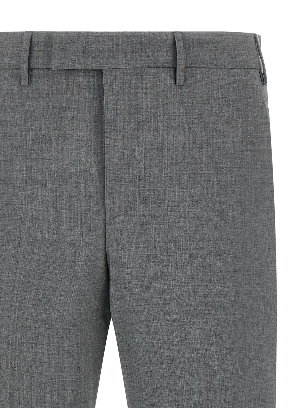 PT Torino Gray Virgin Wool Dress Pants