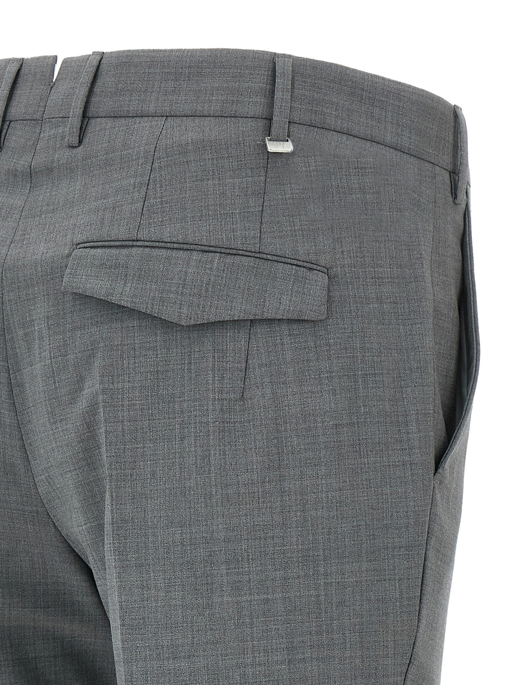 PT Torino Gray Virgin Wool Dress Pants