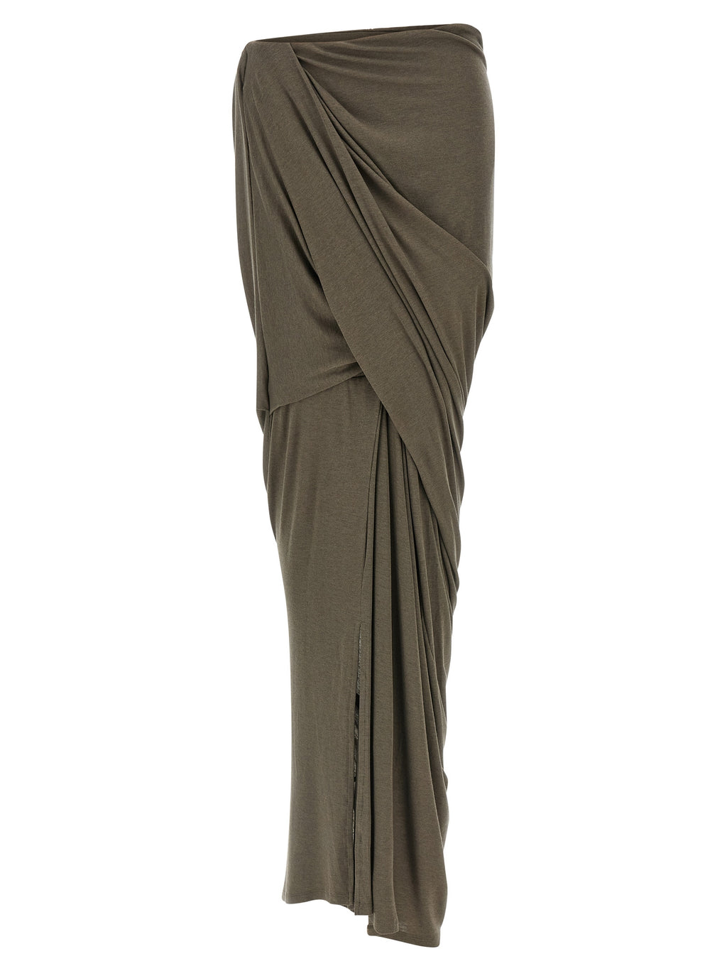 Entire Studios Gray Tencel Mini Skirt