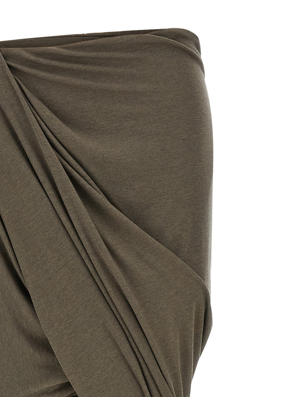 Entire Studios Gray Tencel Mini Skirt