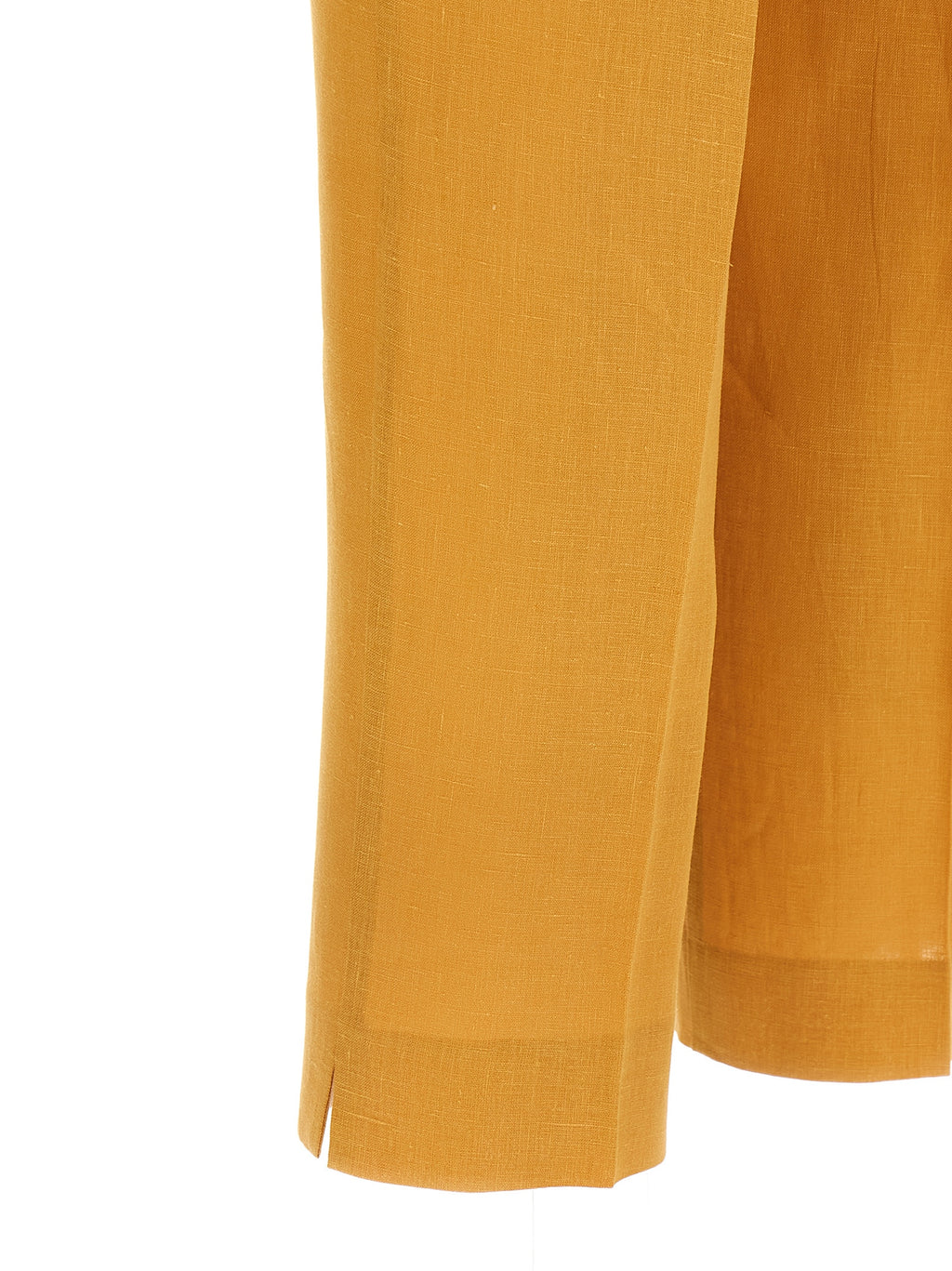 Herno Orange Linen Casual Pants