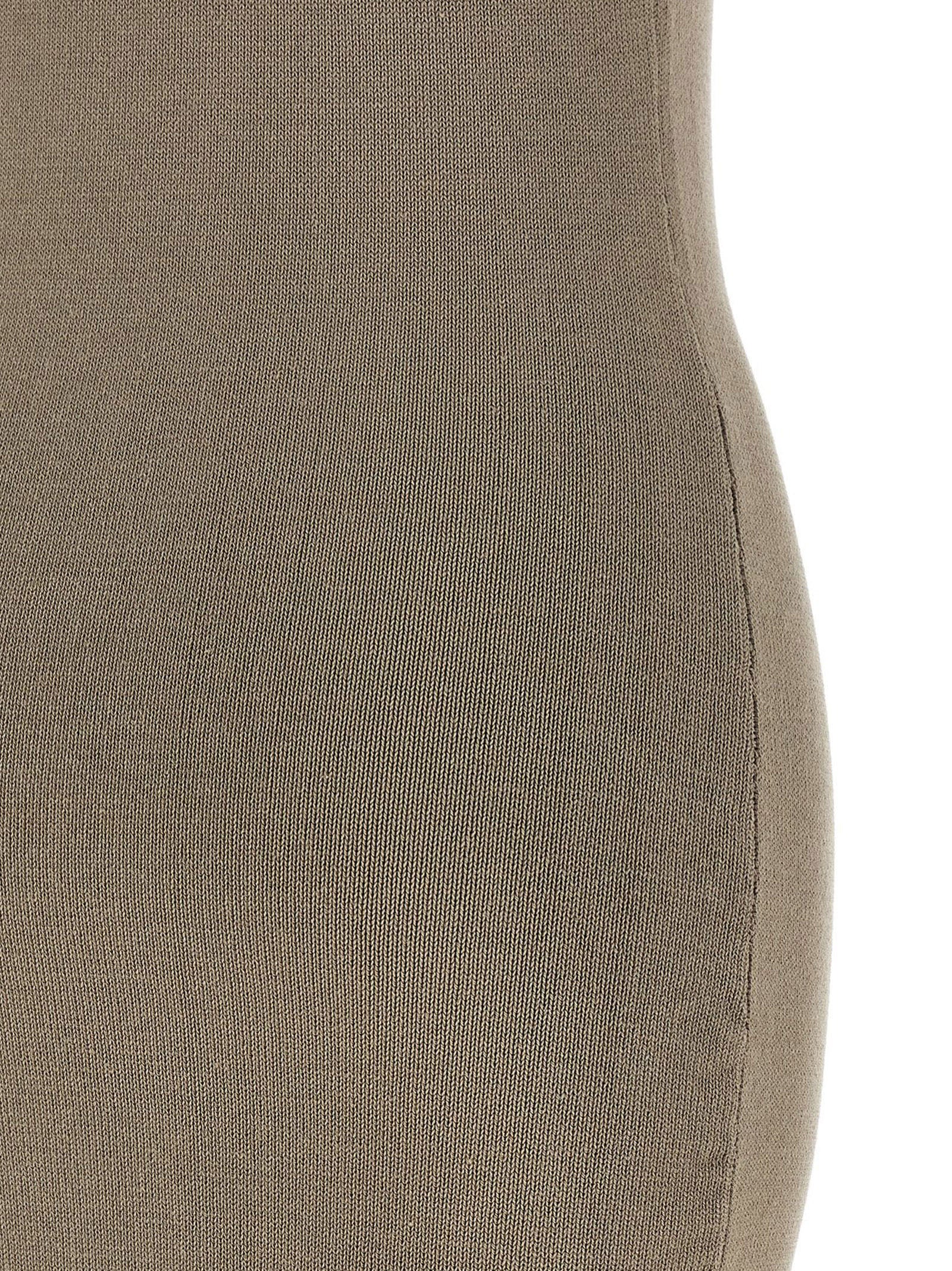 Entire Studios Beige Cotton Midi Dress