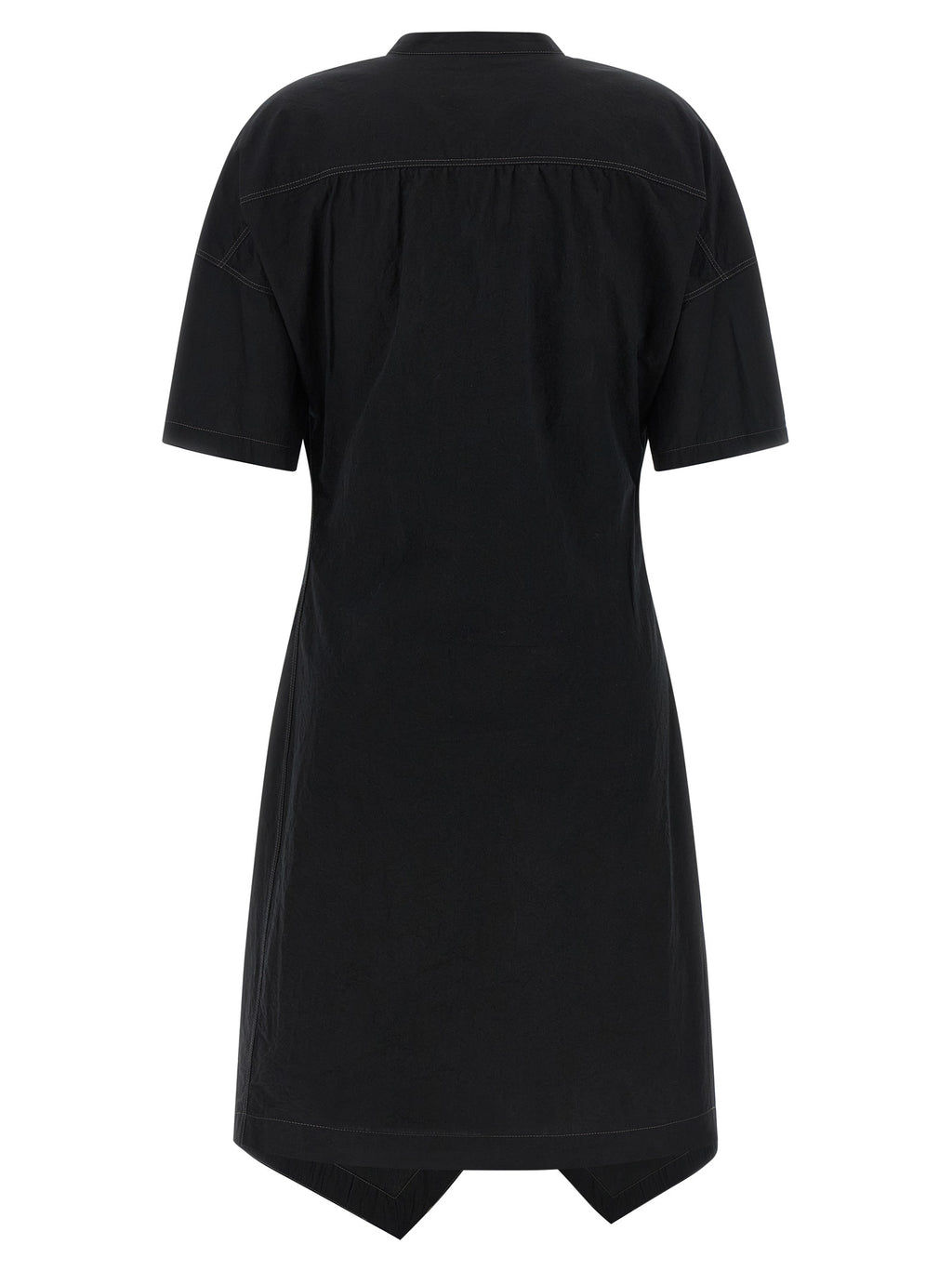 Lemaire Black Cotton Midi Dress