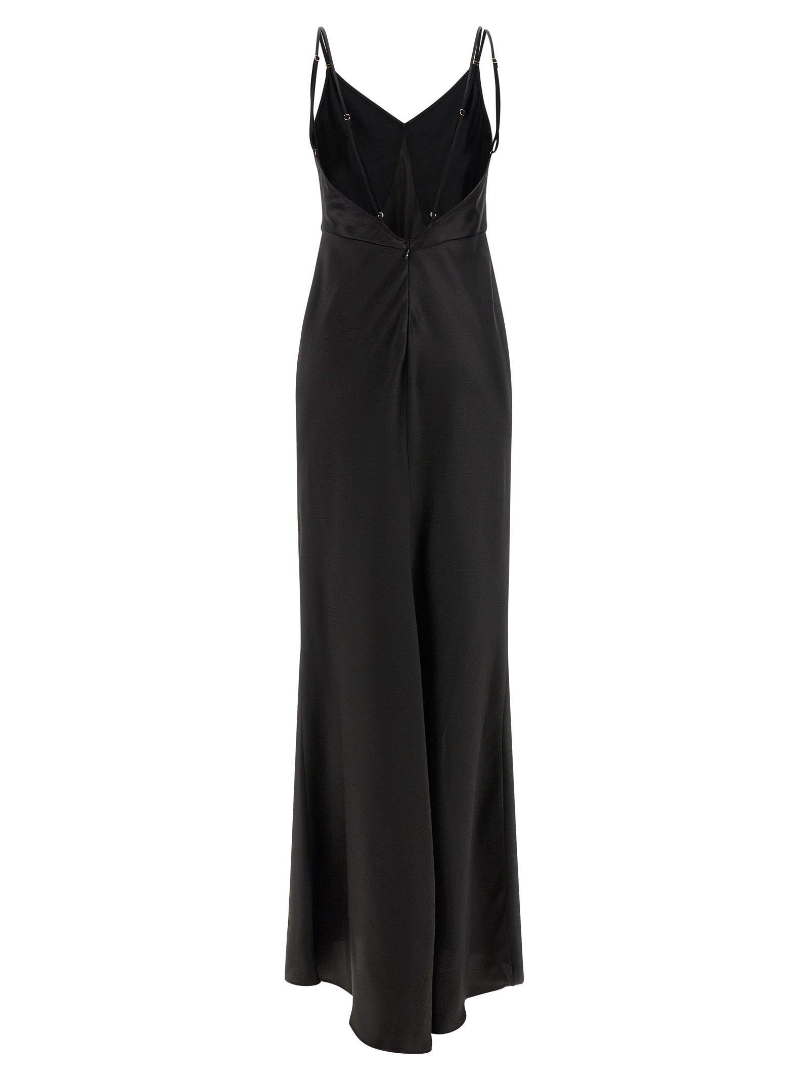 Elisabetta Franchi Black Polyester Long Dress