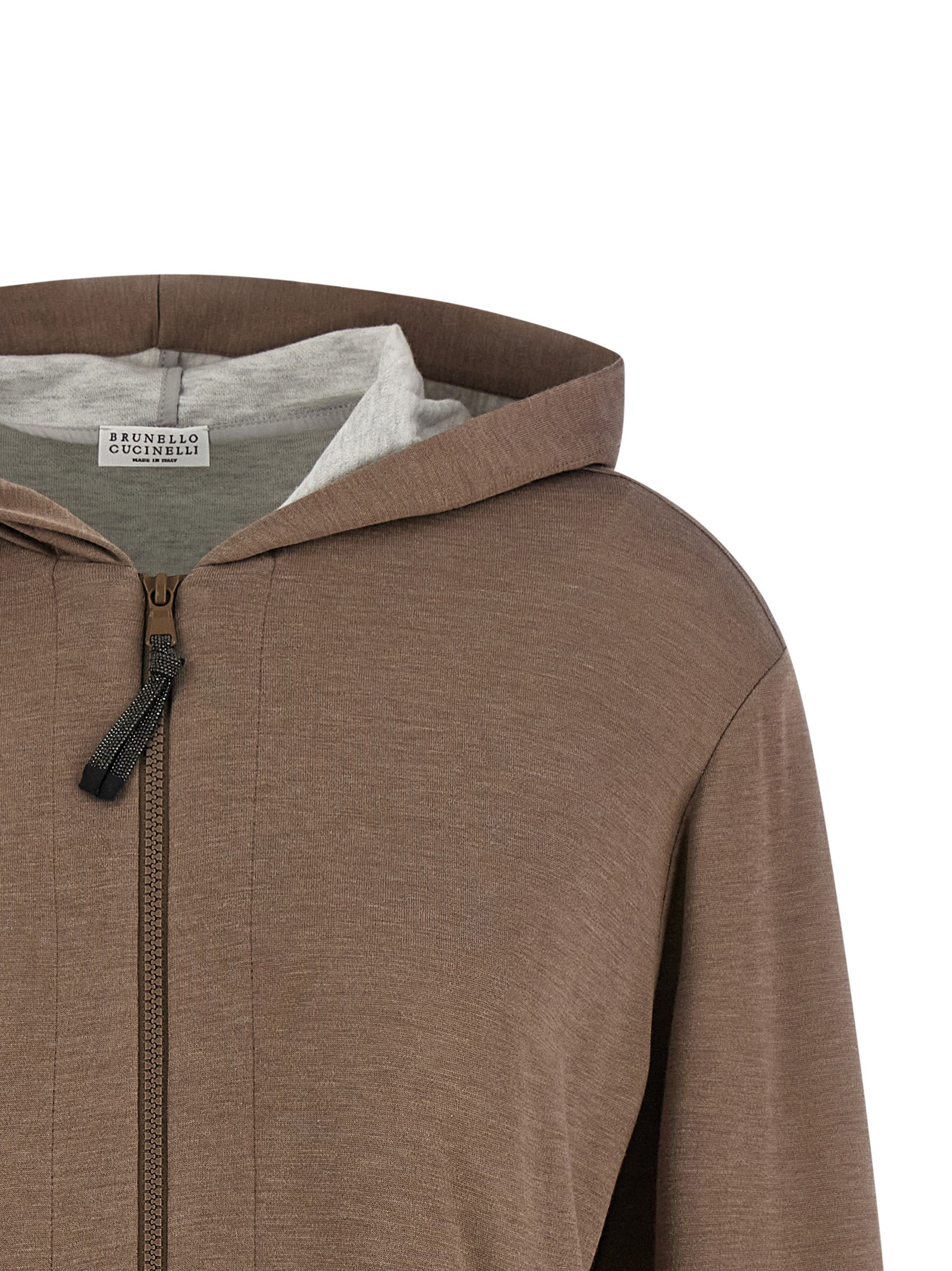 Brunello Cucinelli Brown Cotton Hoodie