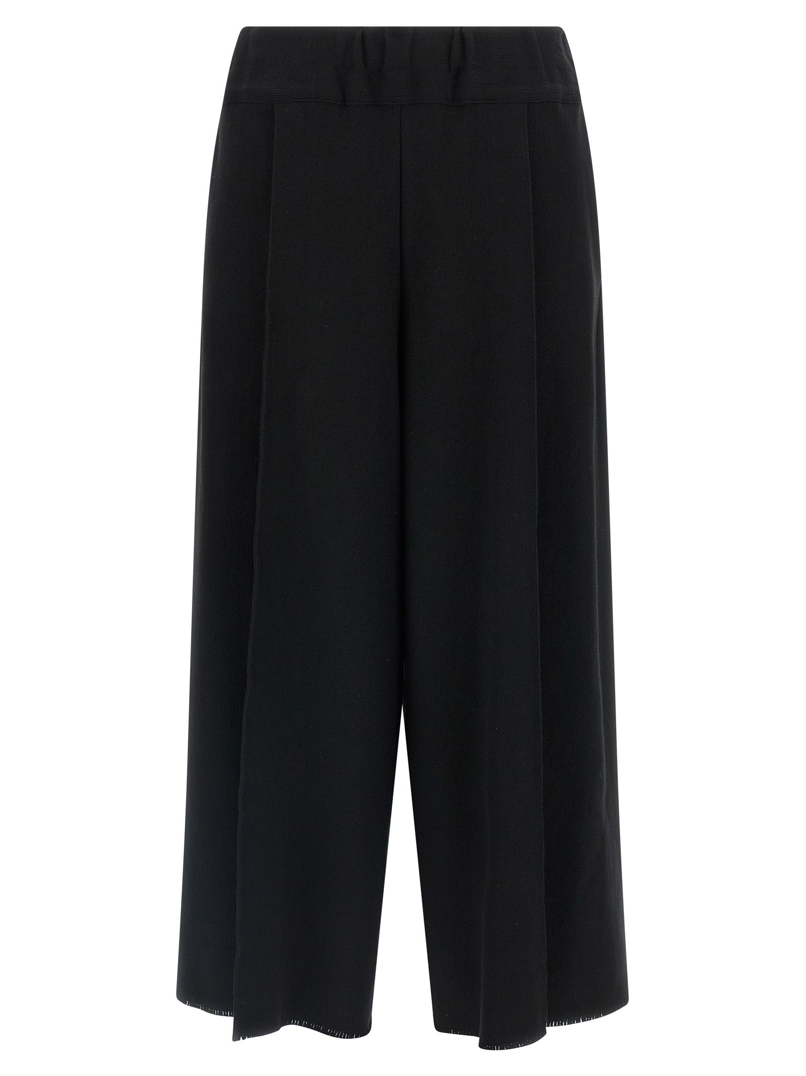Issey Miyake Black Cotton Casual Pants