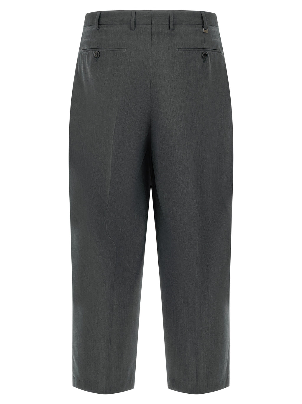 PT Torino Gray Virgin Wool Dress Pants