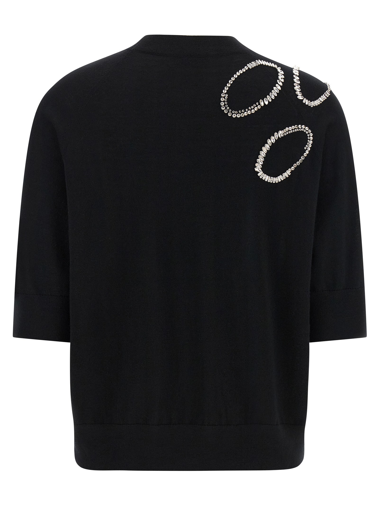 Dries Van Noten Black Merino Wool Cardigan