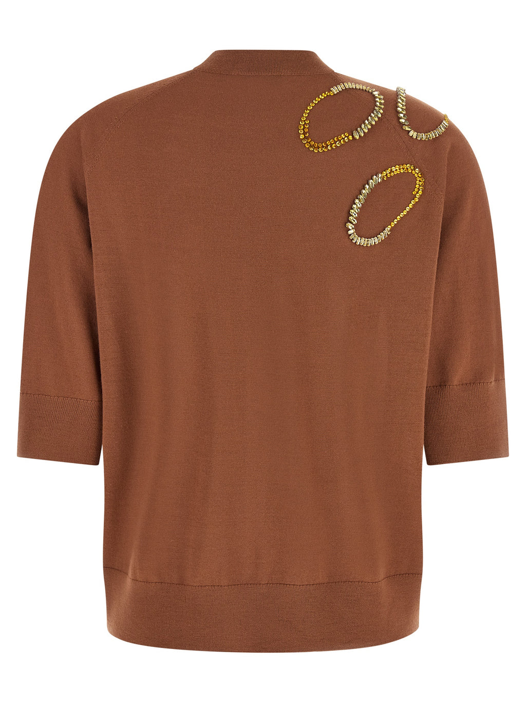 Dries Van Noten Brown Merino Wool Cardigan