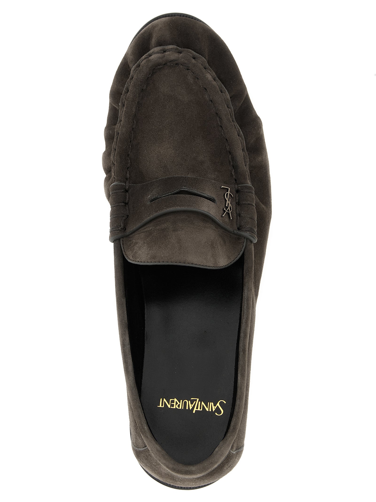 Saint Laurent Brown Loafers side view