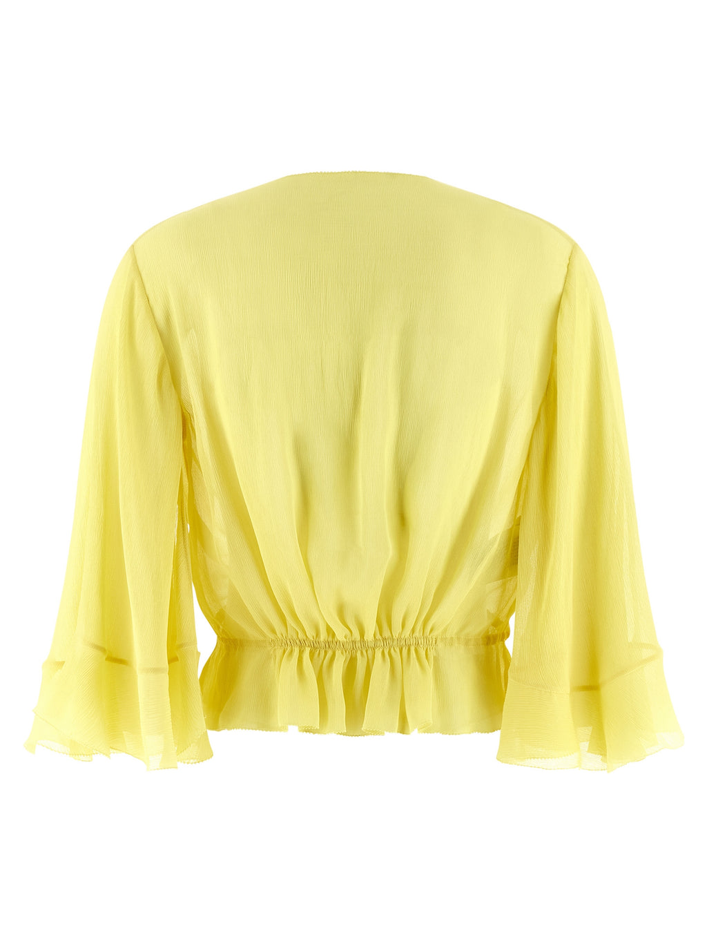 Alberta Ferretti Bicolor Acetate Blouse