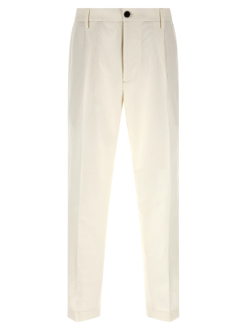Department 5 White Cotton Casual Pants