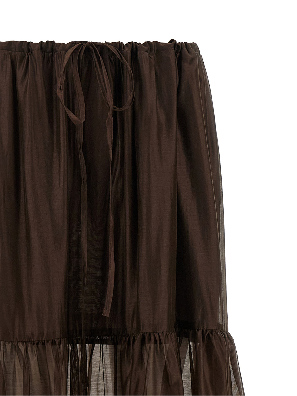 Twinset Brown Lycra Mini Skirt