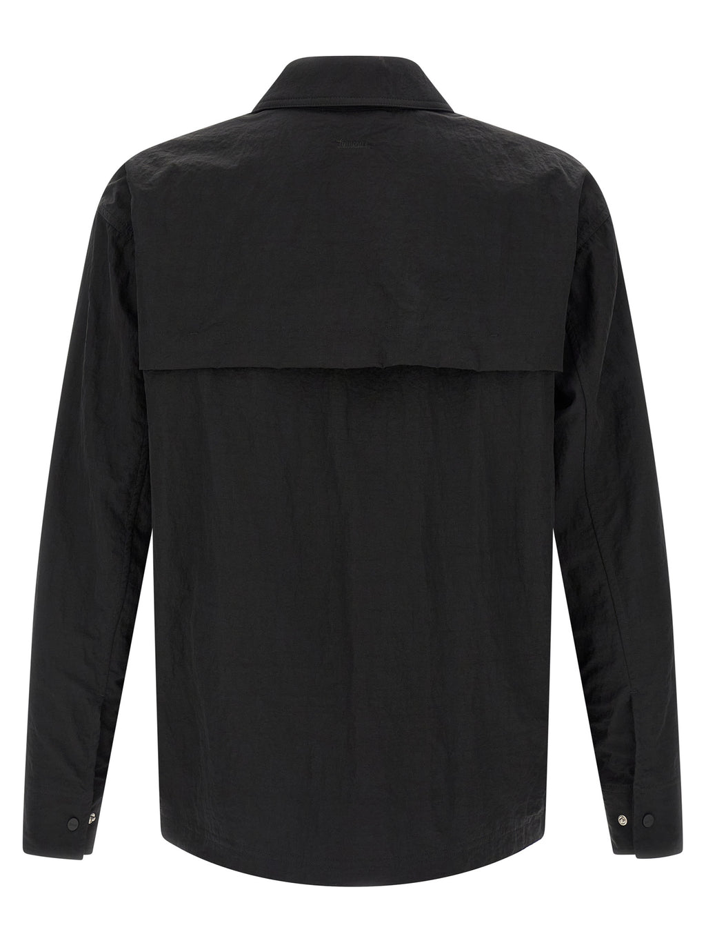 LAMINAR Black Polyamide Full-Length Jacket