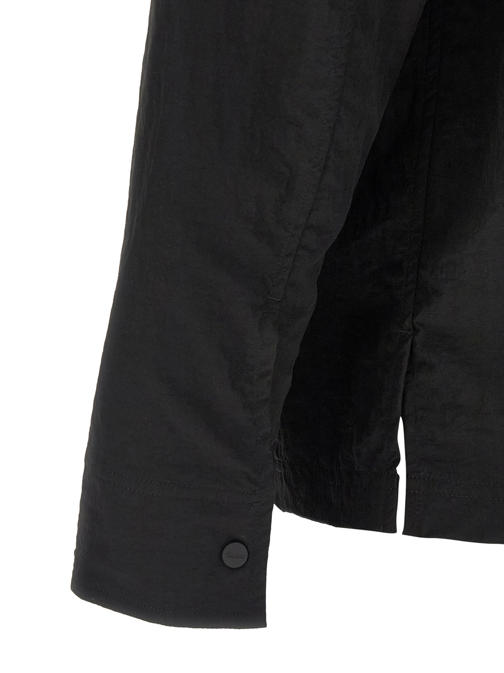 LAMINAR Black Polyamide Full-Length Jacket
