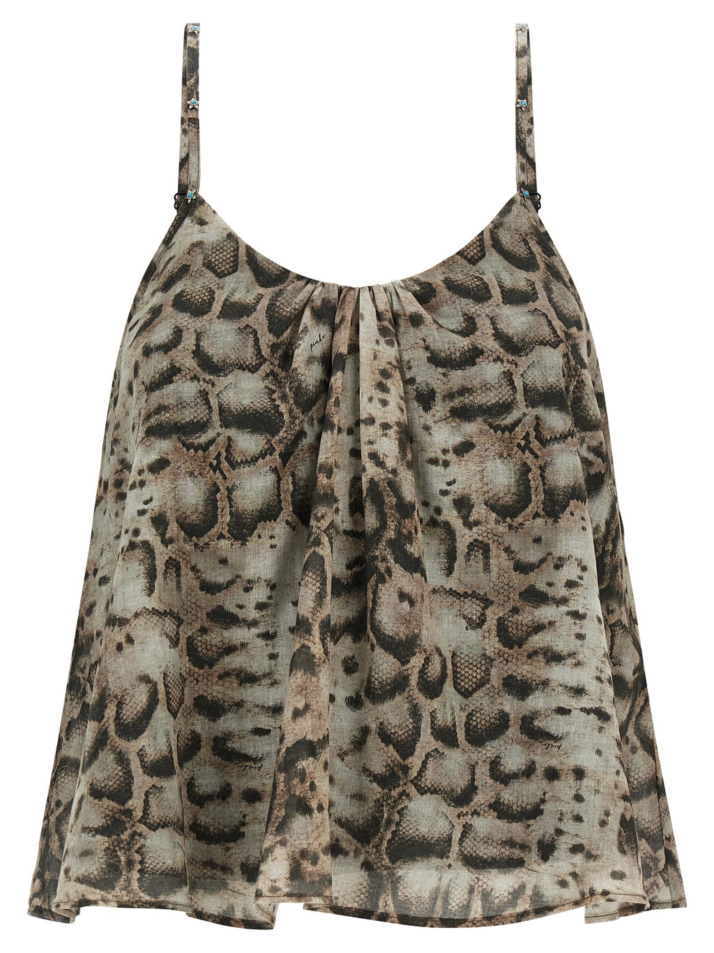 PINKO Gray Cotton Blouse