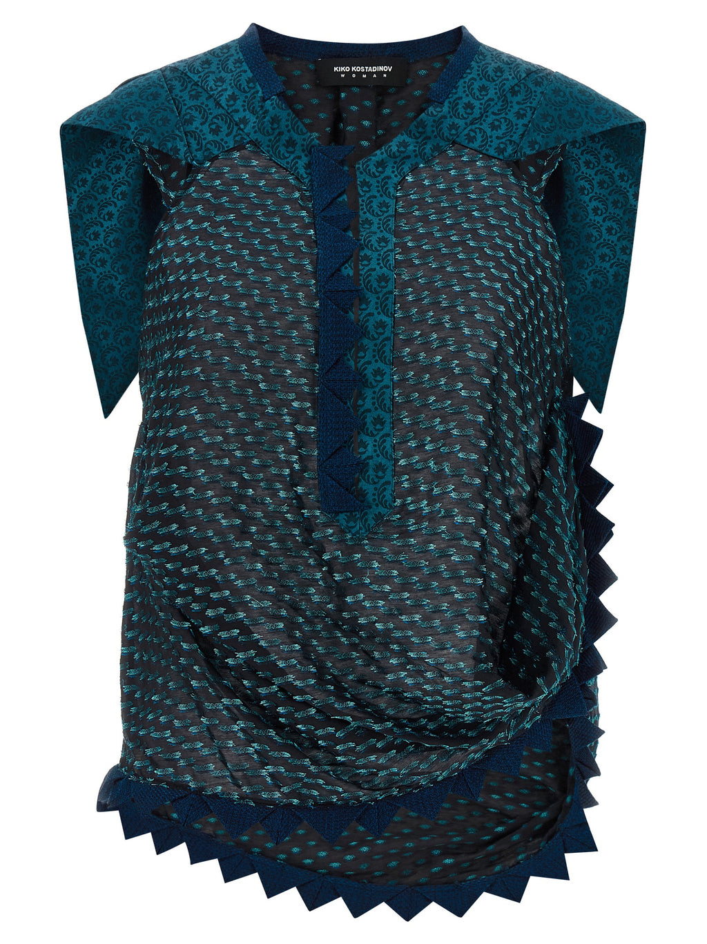 Kiko Kostadinov Blue Modal Shirt