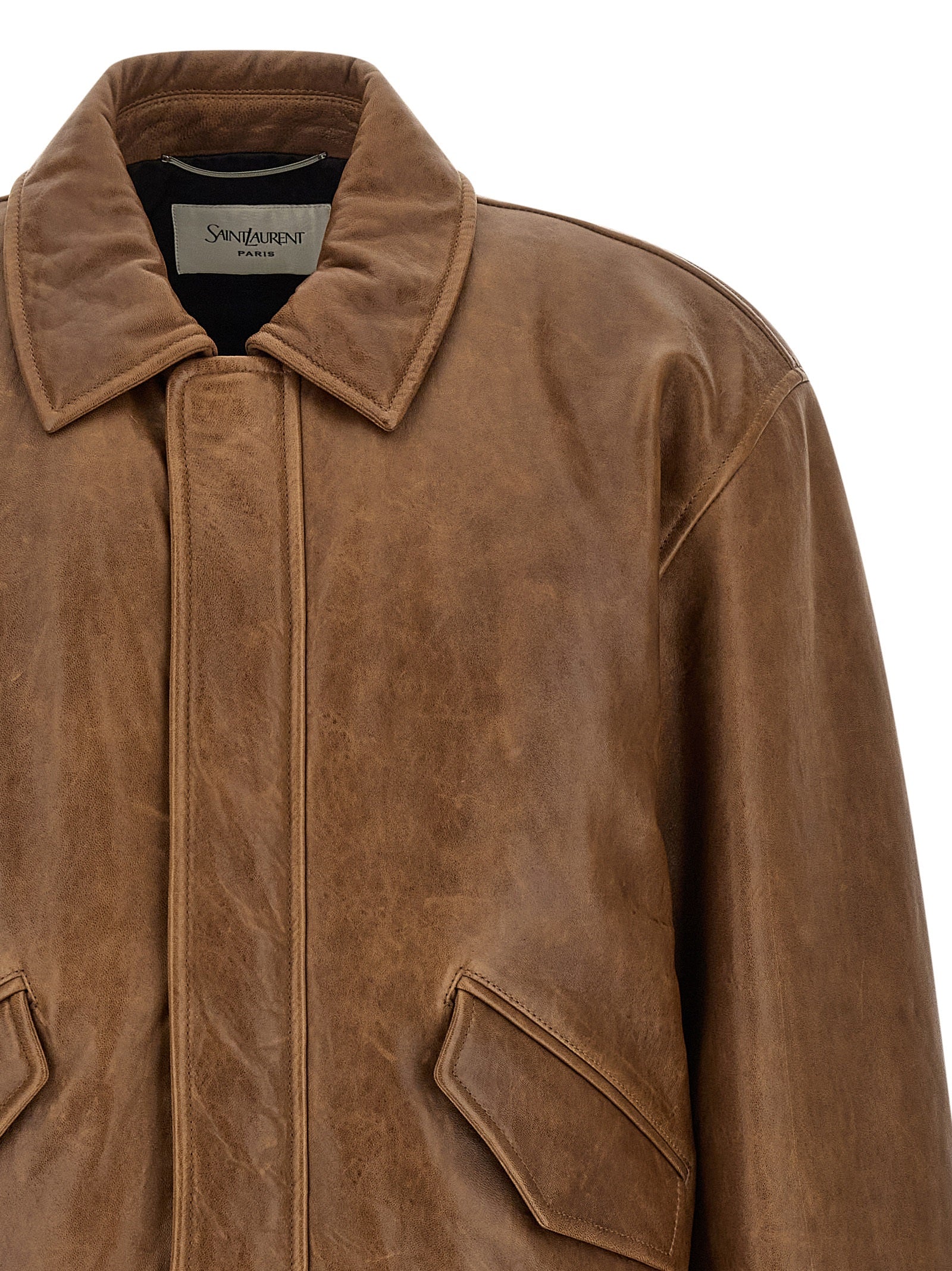 Saint Laurent Brown Jacket detail view
