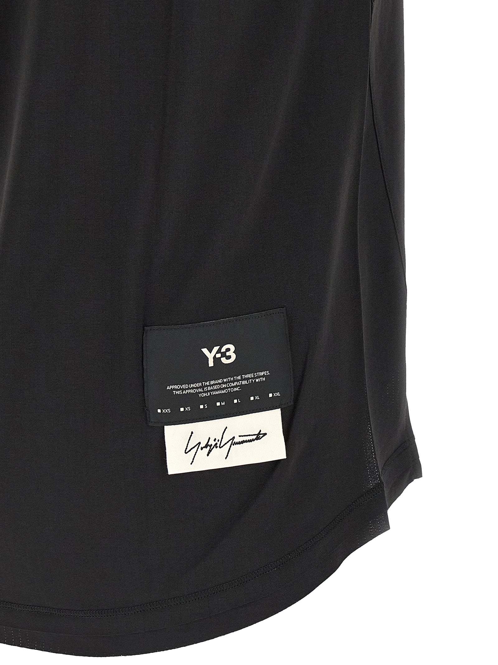 Y-3 Black T-Shirt side view