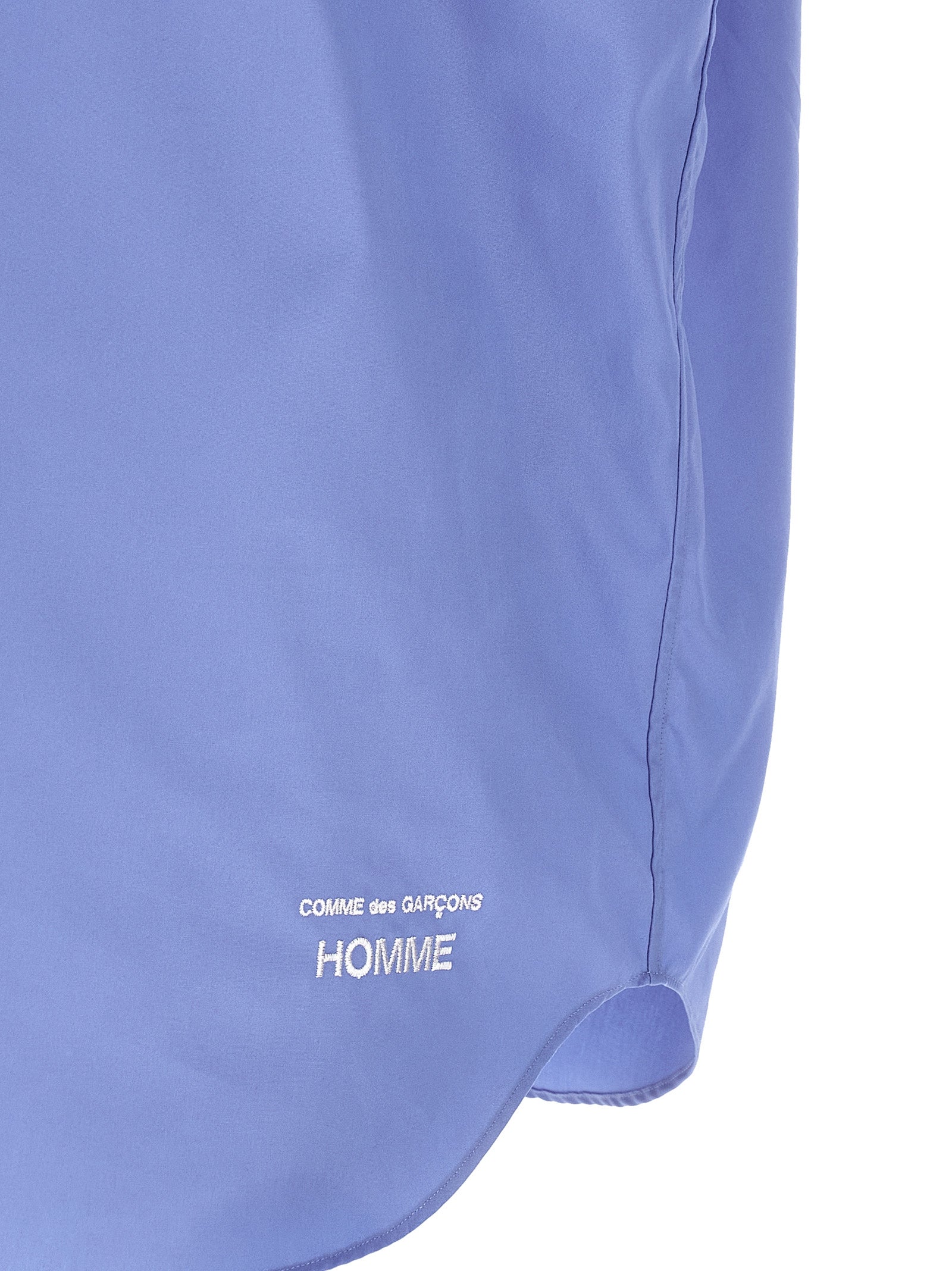 Comme Des Garçons Blue Cotton Blouse
