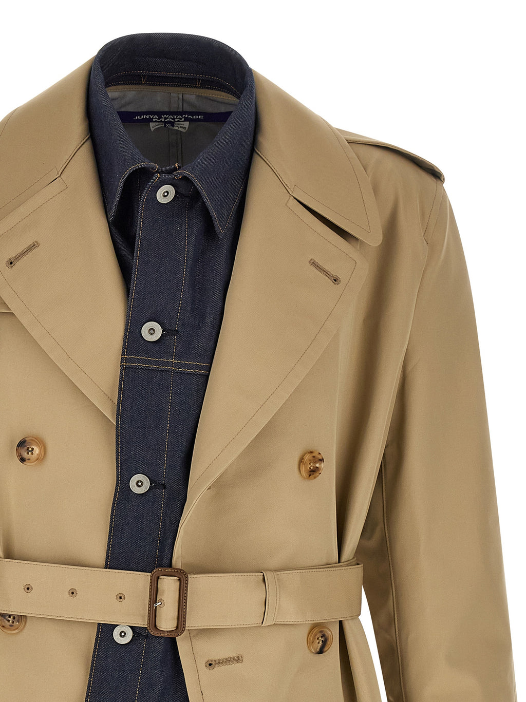 Junya Watanabe Beige Cotton Coat