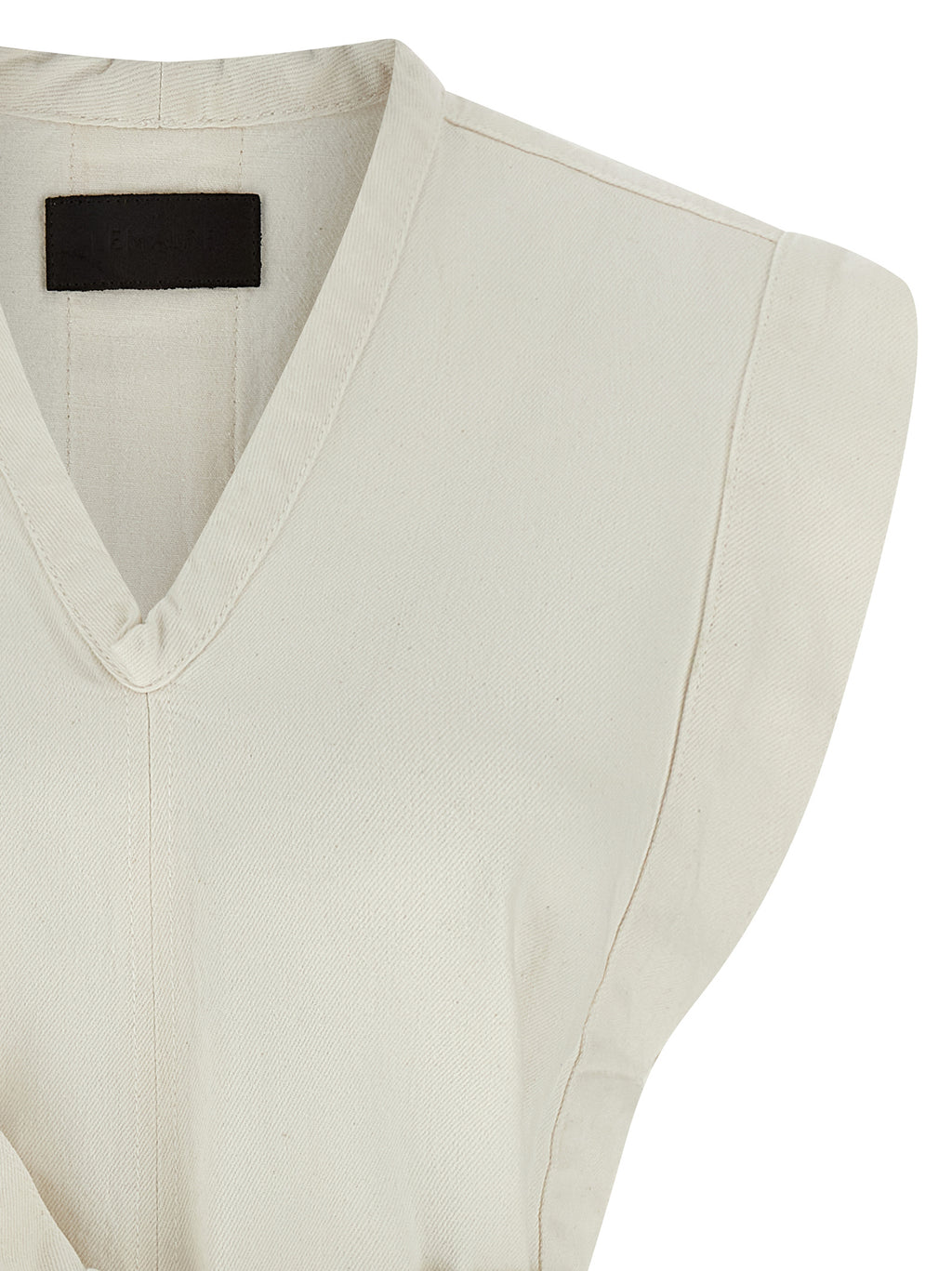 Lemaire White Cotton Sleeveless Jacket