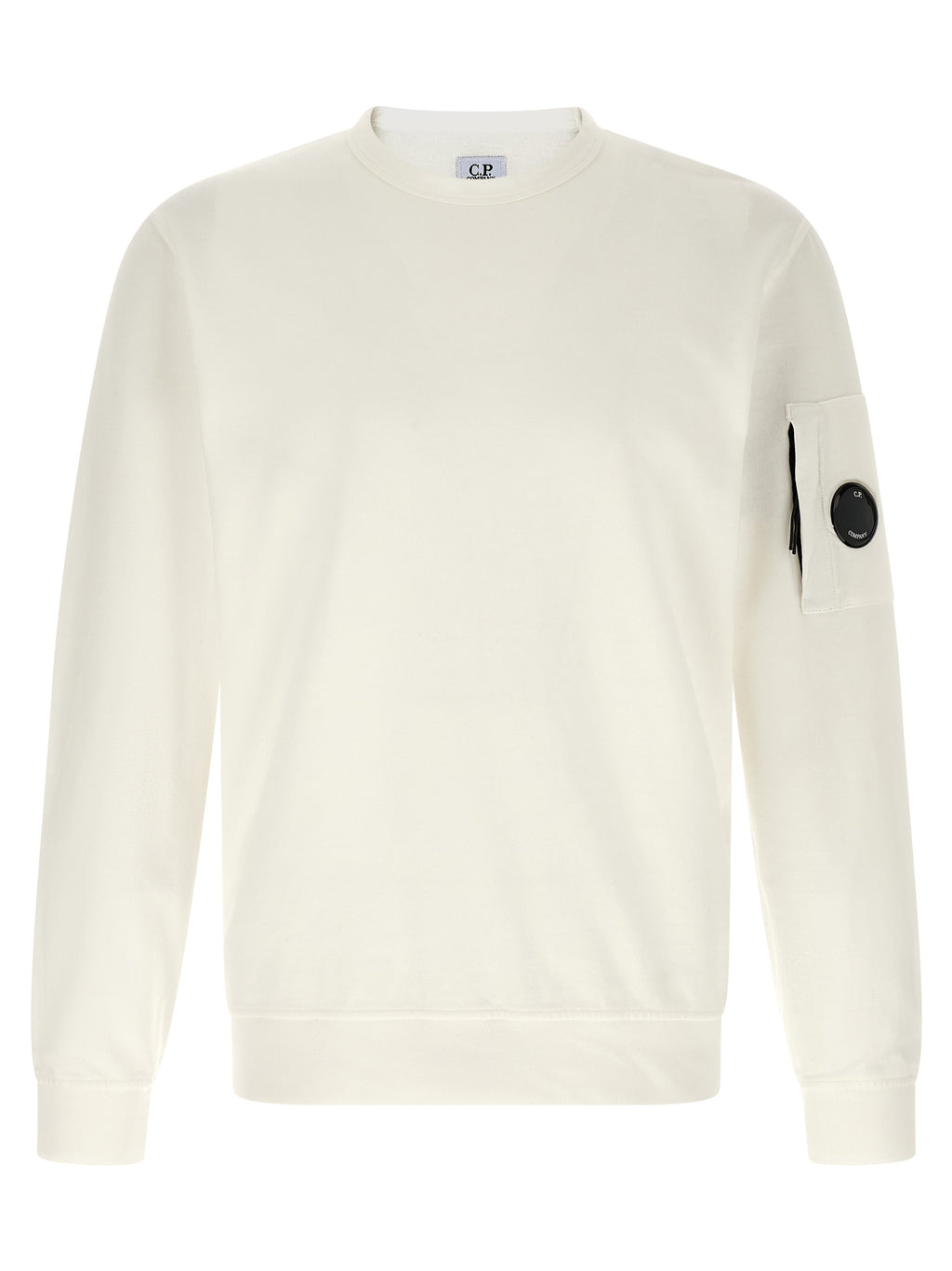 C.P. Company White Cotton Sweatshirt