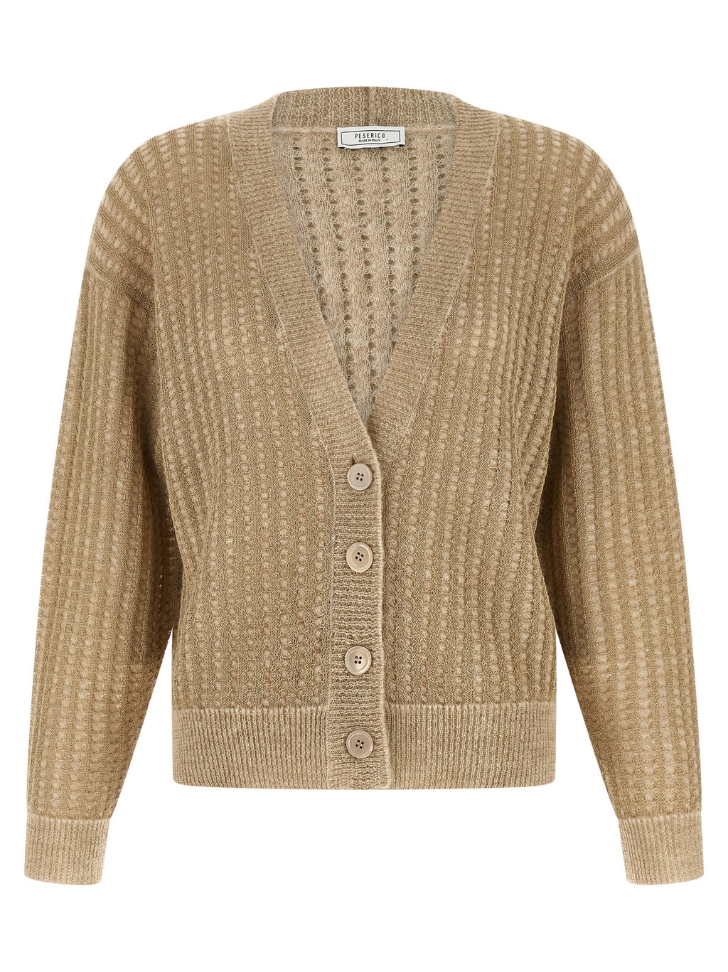 Peserico Beige Viscose Cardigan