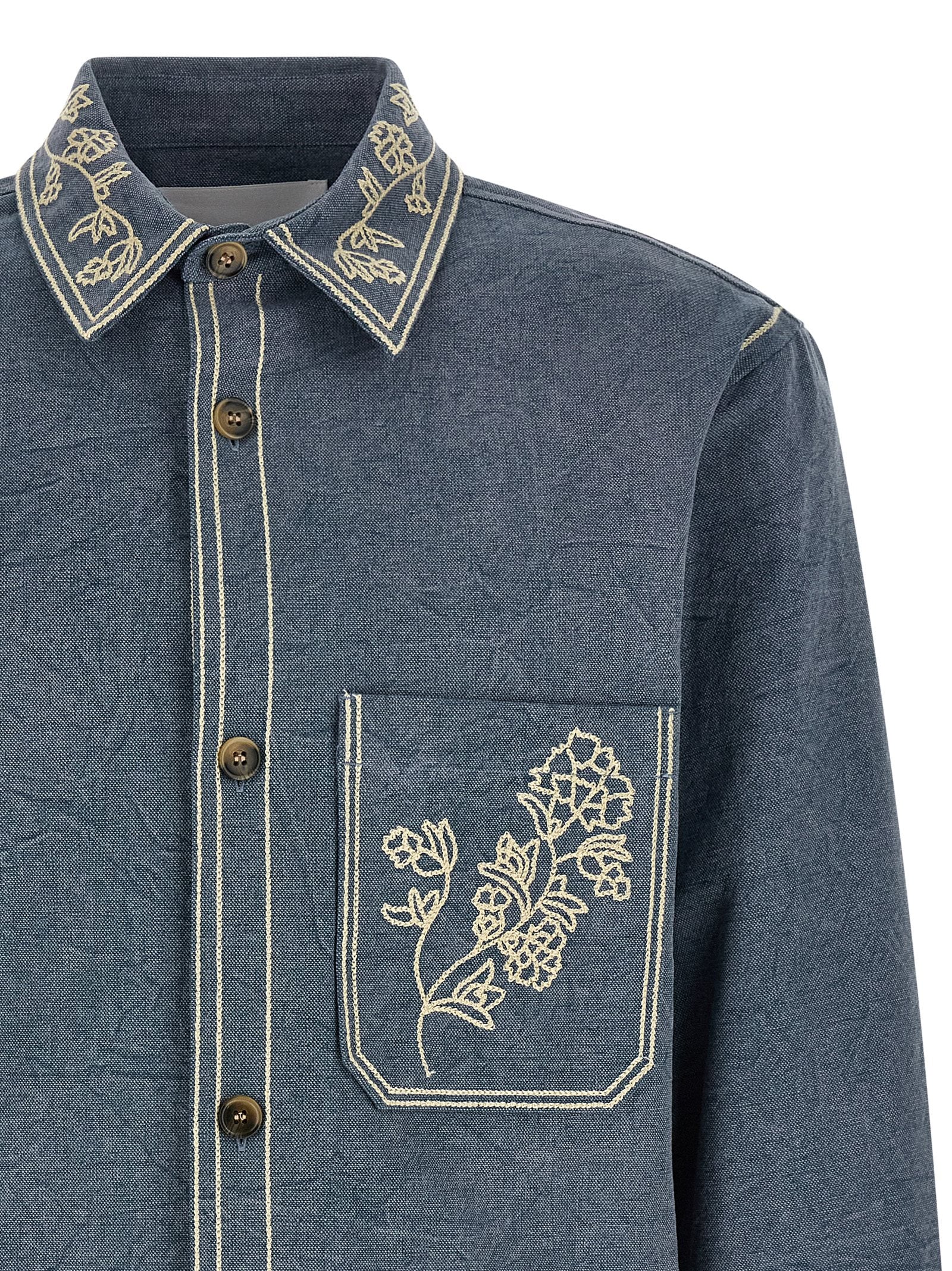 Isabel Marant Blue Cotton Blouse