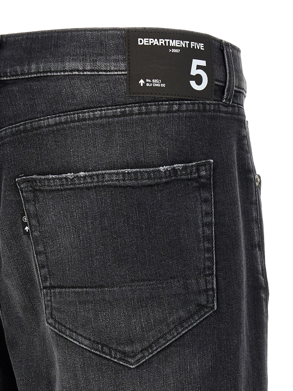 Department 5 Black Cotton Cropped Jeans